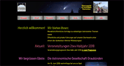 Desktop Screenshot of engadiner-astrofreunde.ch